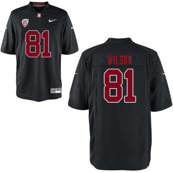 Men #81 Michael Wilson Stanford Cardinal College Football Jerseys Sale-Black